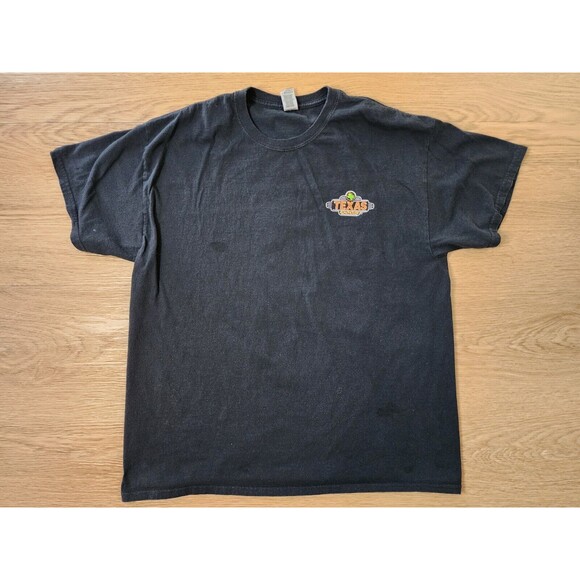 Texas Roadhouse Employee Uniform T-Shirt Black XL I Love My Job Workwear - Picture 2 of 10